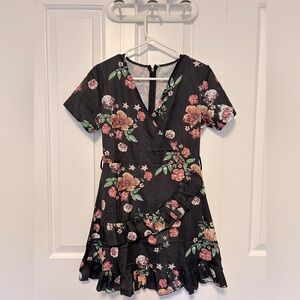 Cute Short Sleeve Ruffle Dress
